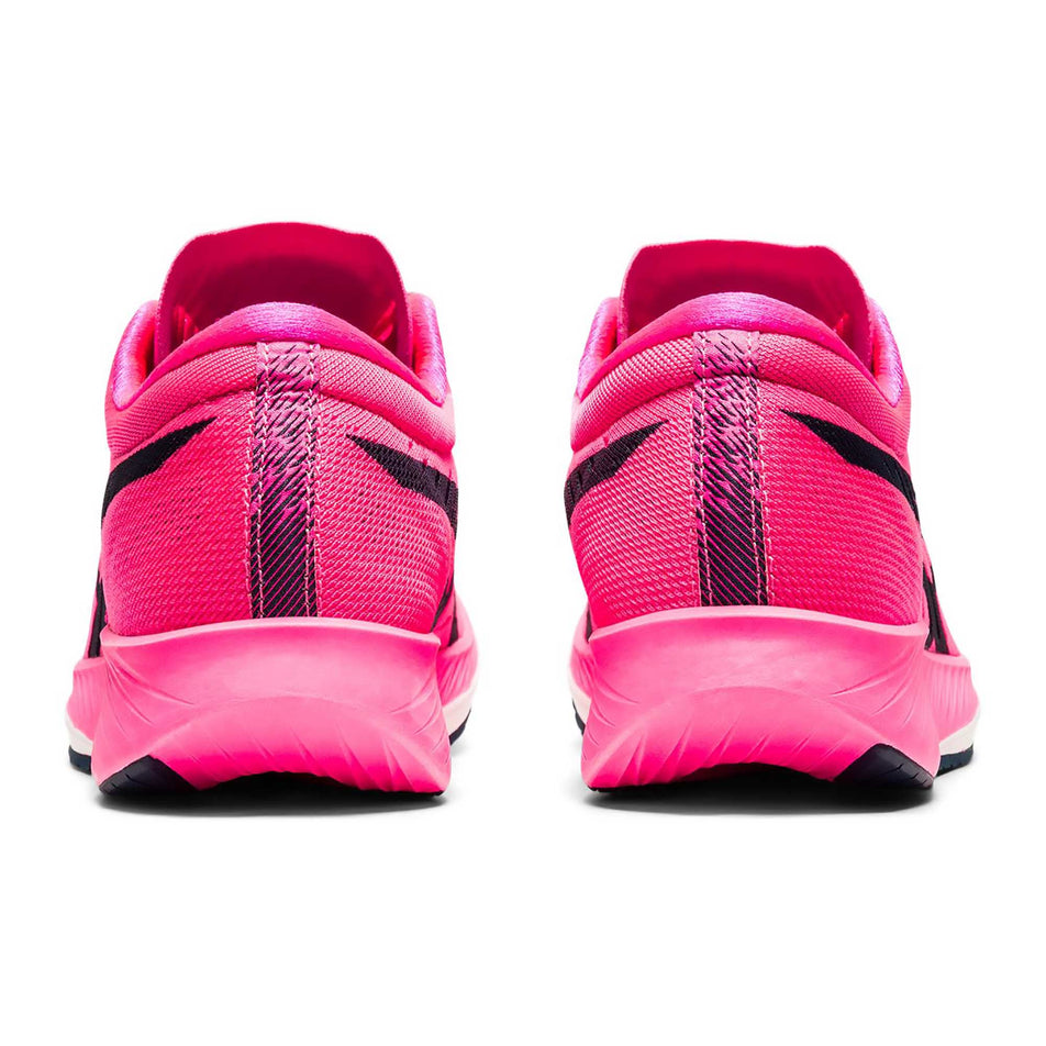 Heel counter and crash pad areas on the left and right shoes from a pair of women's Asics Metaracer (6894318846114)