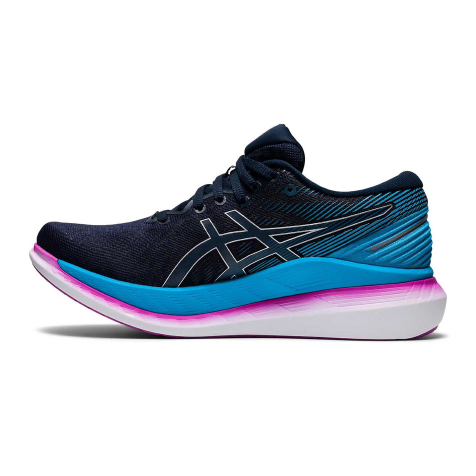 Medial side of the right shoe from a pair of women's Asics Glideride 2 (6894095827106)