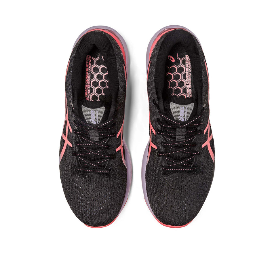 Pair upper view of Asics Women's Gel-Cumulus 24 Running Shoes in black (7704202838178)