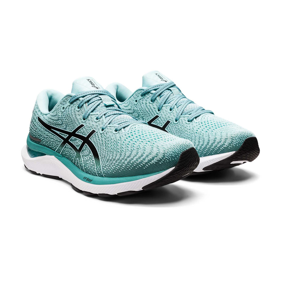 Anterior angled view of women's asics gel-cumulus 24 running shoes (7477540028578)