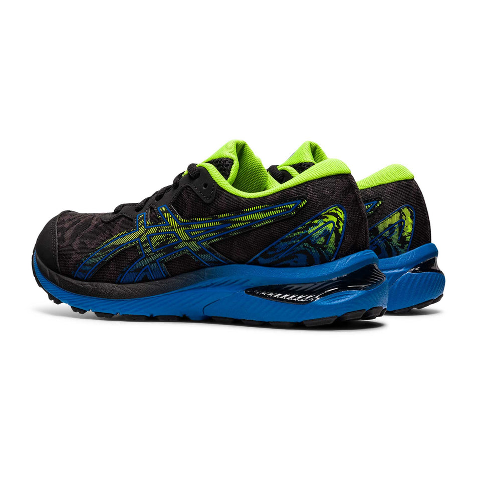 Lateral angled view of boy's asics gel-cumulus 23 gs running shoes (7235381428386)