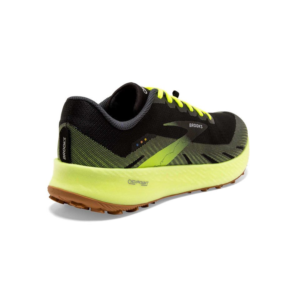 Posterior view of men's brooks catamount running shoes (6884636360866)
