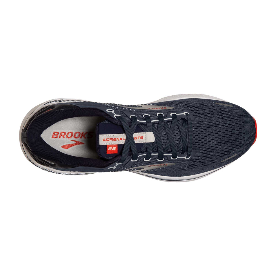 Upper view of men's brooks adrenaline gts 22 (7229865984162)