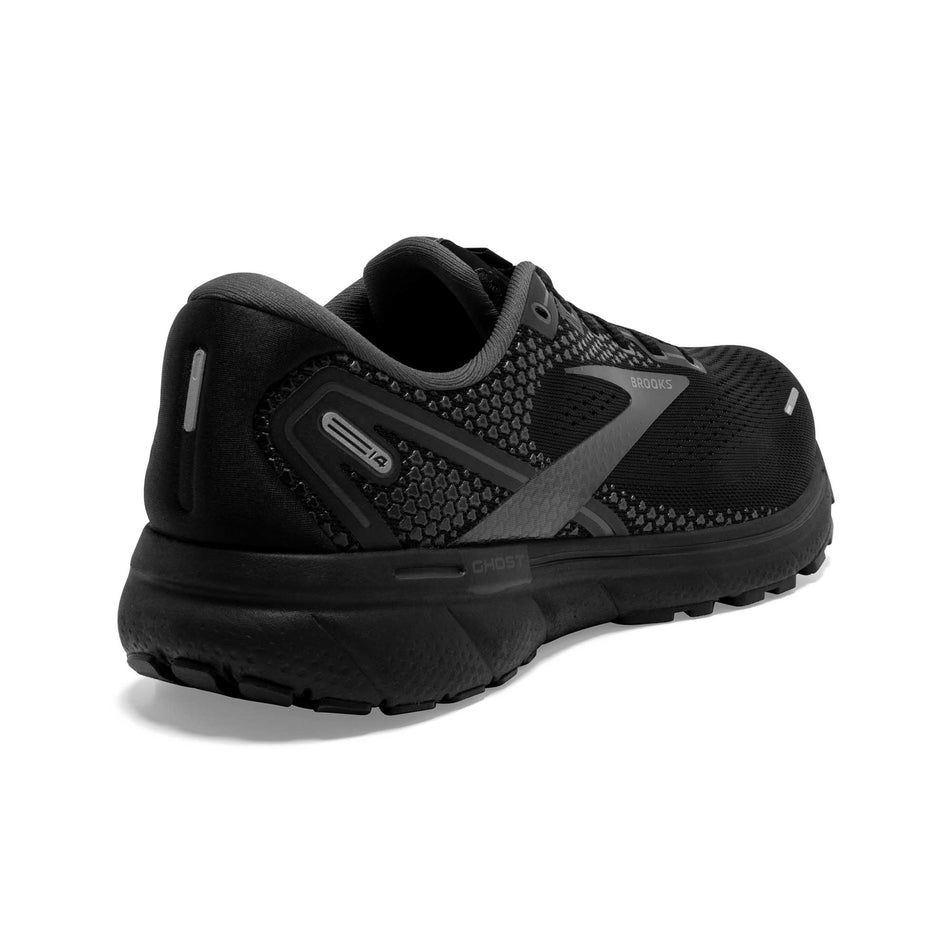 Posterior view of men's brooks ghost 14 running shoes (6884481597602)
