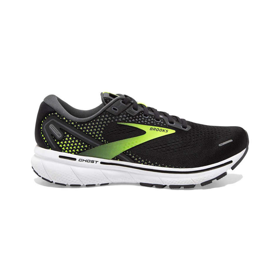 Lateral view of men's brooks ghost 14 2e running shoes (7231670091938)