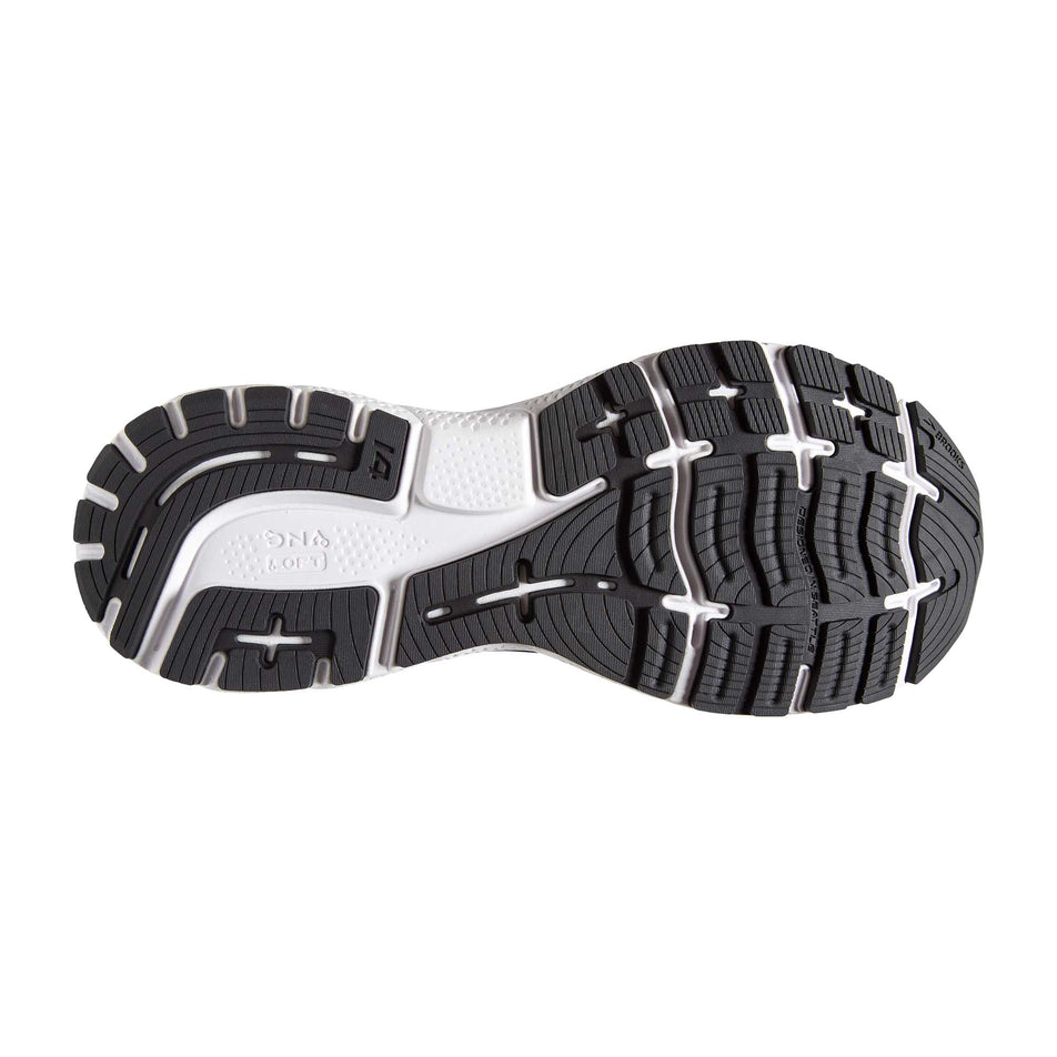 Outsole view of men's brooks ghost 14 2e running shoes (7231670091938)