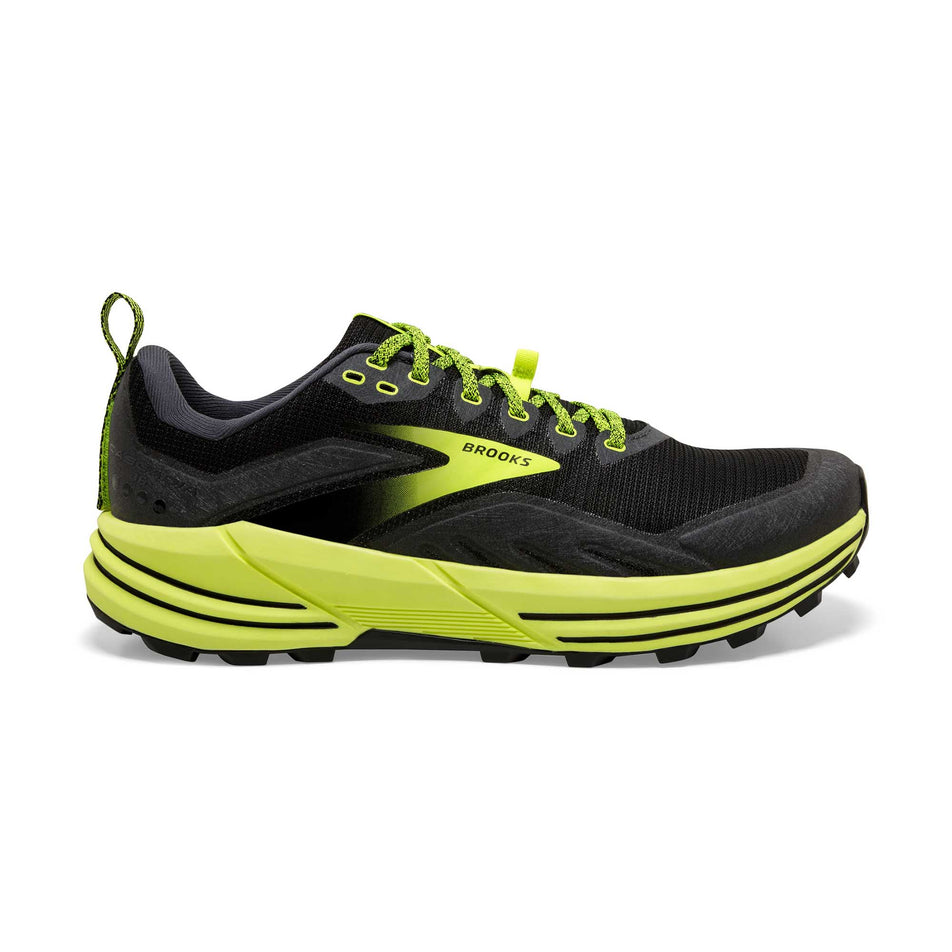 Lateral view of men's brooks cascadia 16 running shoes (6884642947234)