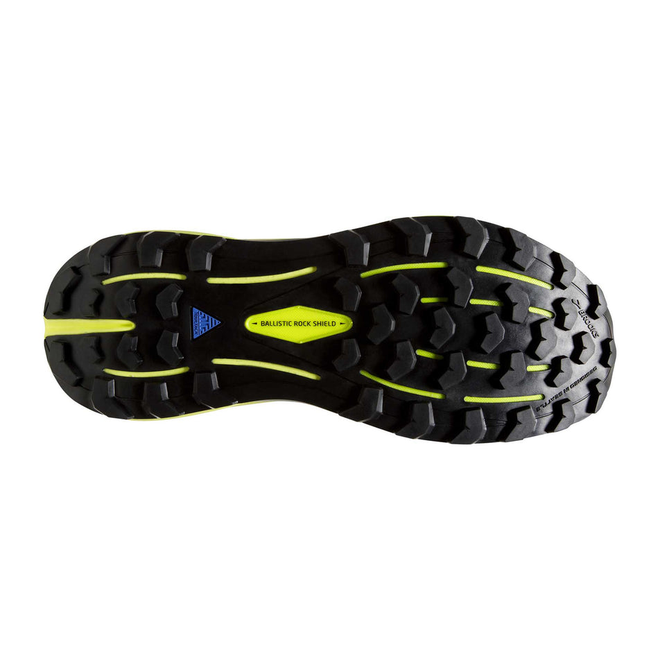 Outsole view of men's brooks cascadia 16 running shoes (6884642947234)