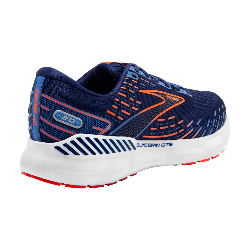 Posterior angled view of men's brooks glycerin gts 20 running shoes (7328972472482)