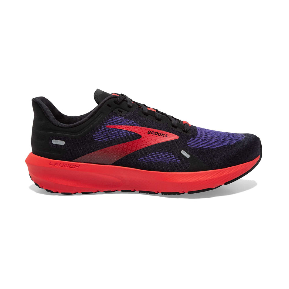 Lateral side of the right shoe from a pair of men's Brooks Launch 9 Running Shoes (7235498967202)