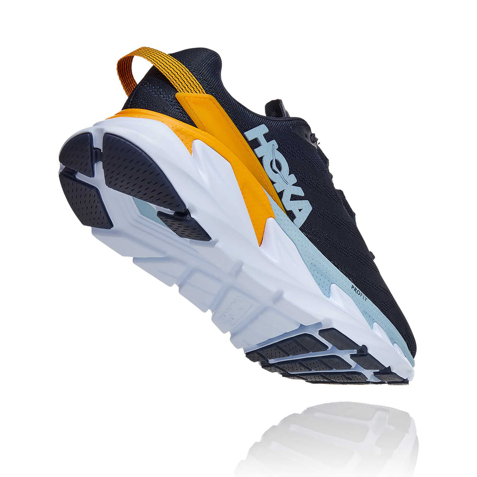The lateral side and outsole on the right shoe from a pair of men's Hoka Elevon 2 in a slanted position (6901663727778)