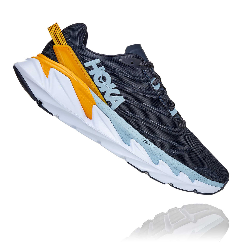 Lateral side of the right shoe from a pair of men's Hoka Elevon 2 in a slanted position  (6901663727778)