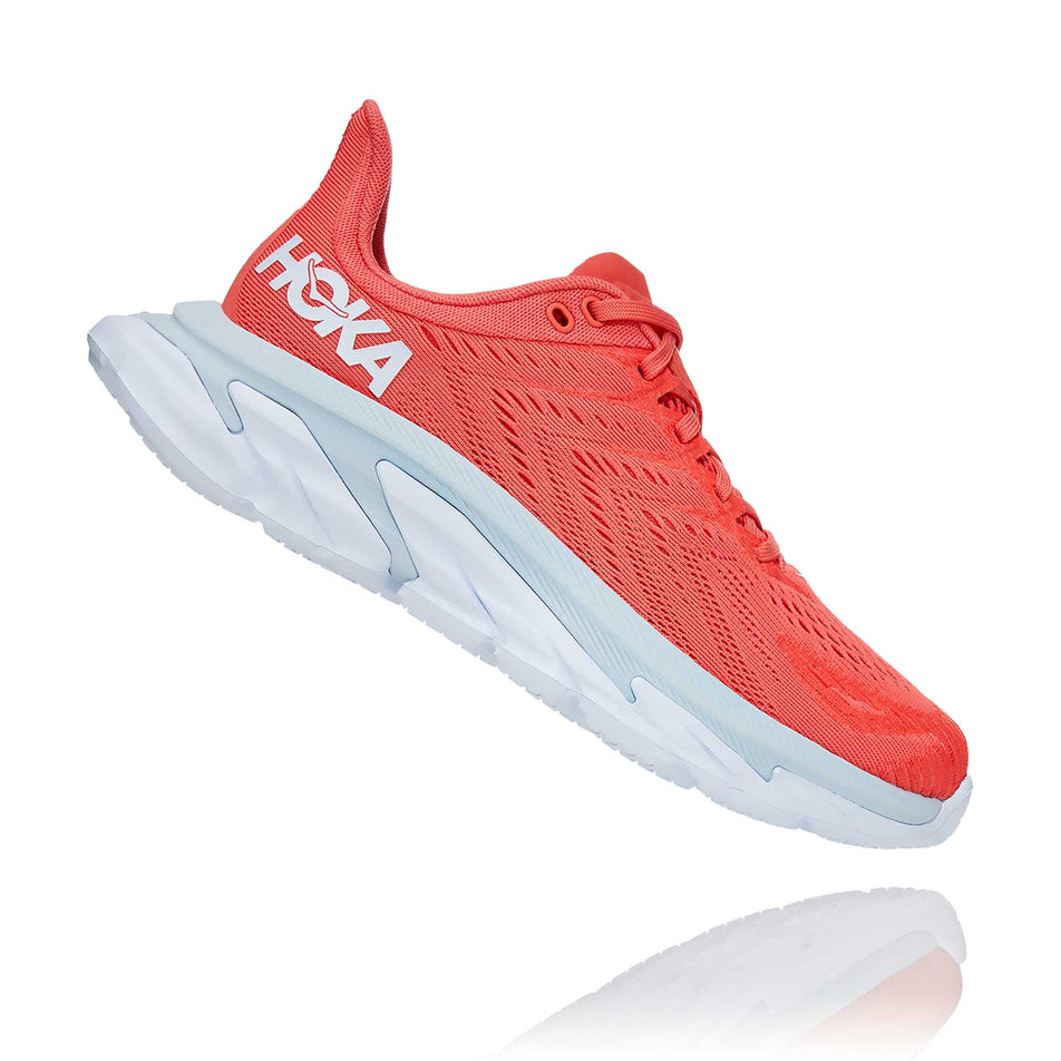 The right shoe from a pair of women's Hoka Clifton Edge in a slanted position (6901811478690)