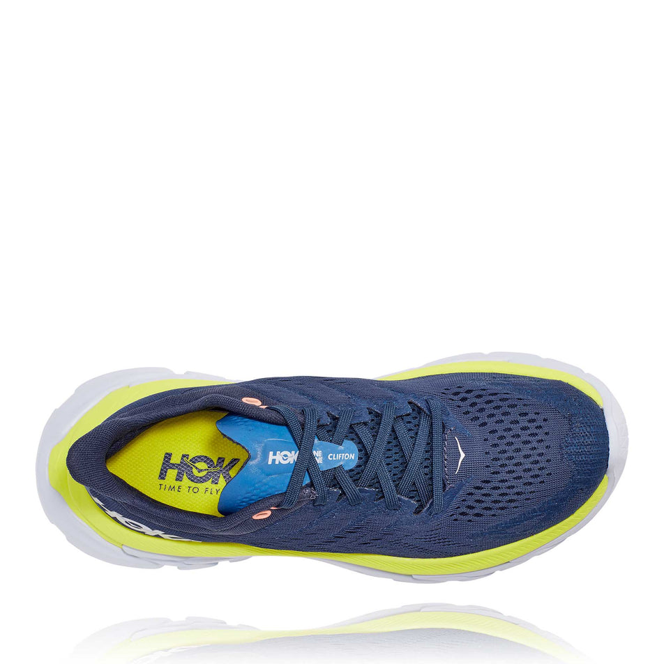 Upper view of women's hoka clifton edge running shoes (7020581290146)