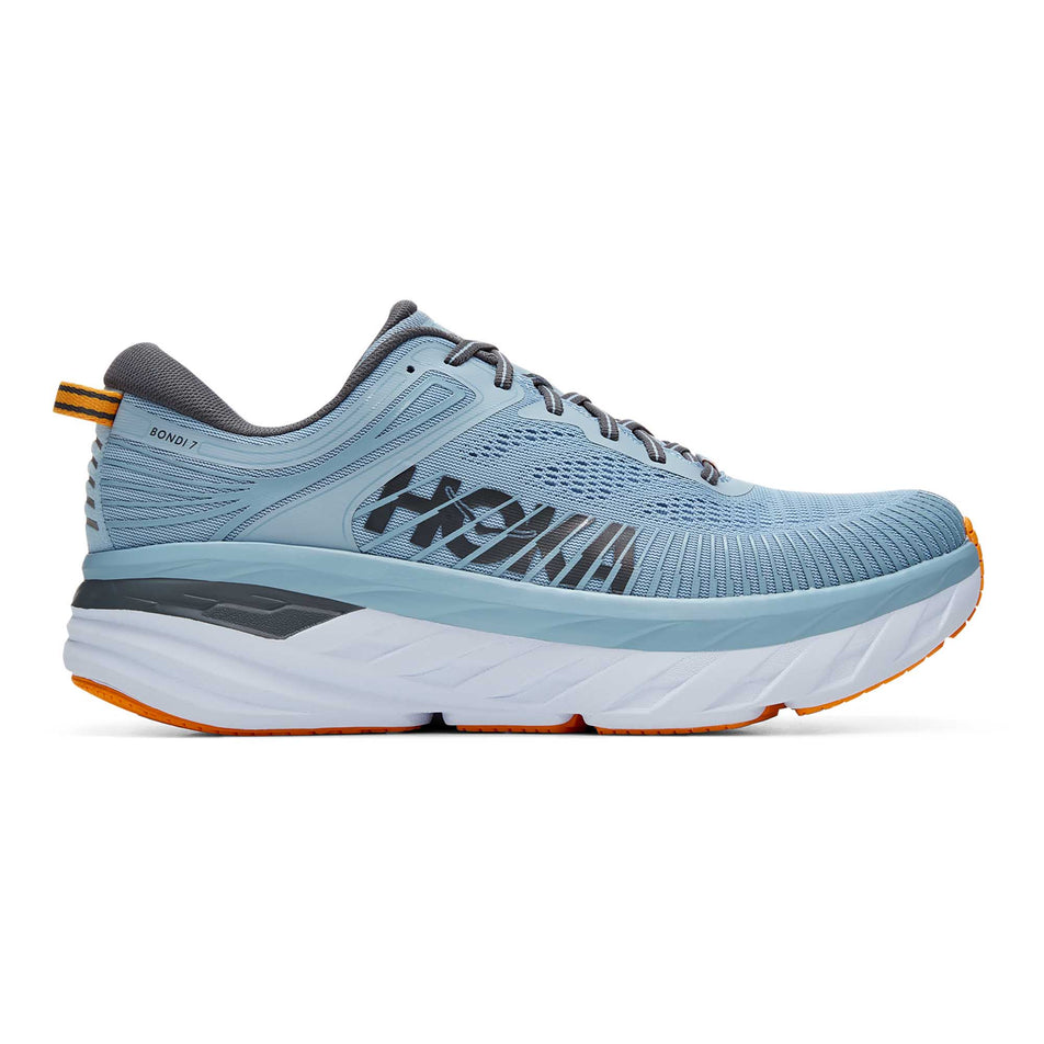 Lateral view of men's hoka bondi 7 running shoes (7231682085026)