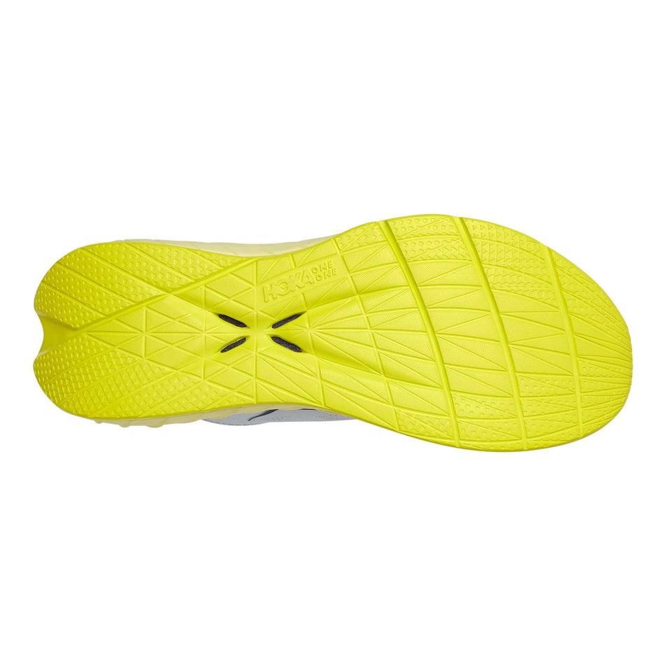 The full outsole on the right shoe from a pair of women's Hoka Carbon X 2 (6901964931234)