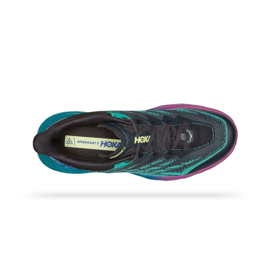 Upper view of men's hoka speedgoat 5 running shoes (7527034749090)