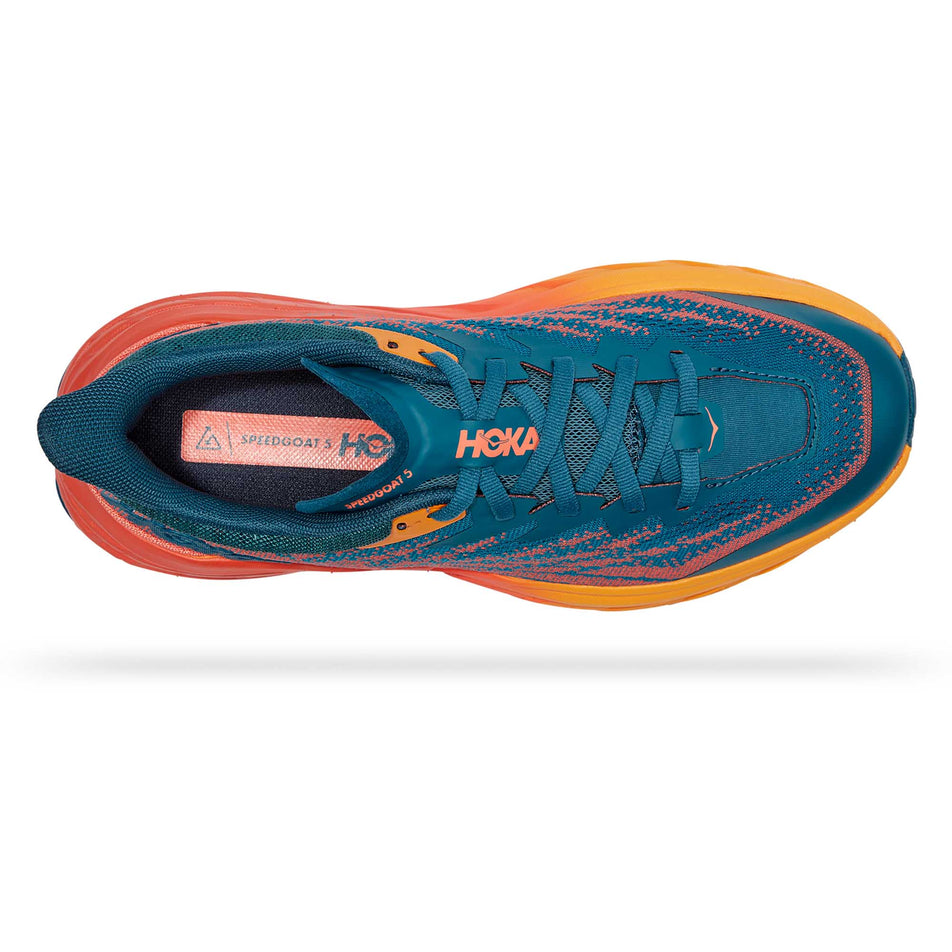 Upper view of women's hoka speedgoat 5 running shoes (7232203456674)