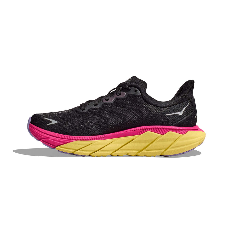 Medial side of the right shoe from a pair of women's Hoka Arahi 6 Running Shoes (7841278427298)