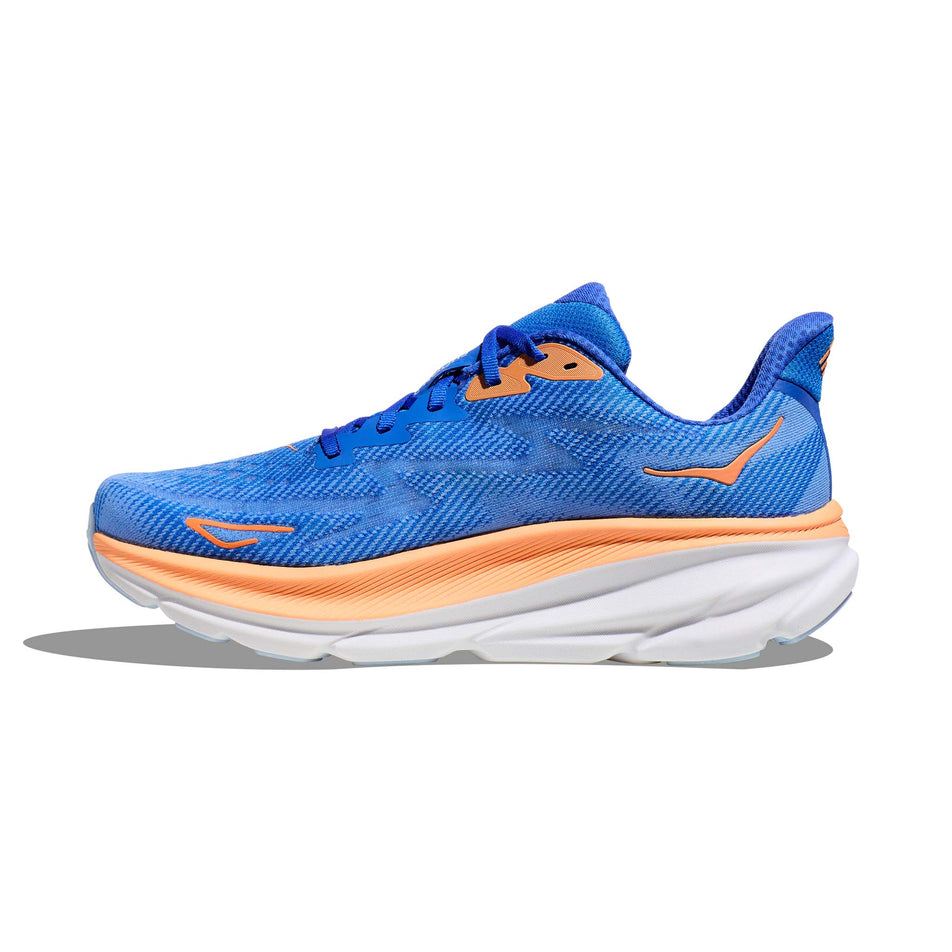 Medial side of the right shoe from a pair of men's Hoka Clifton 9 Running Shoes (7725160497314)