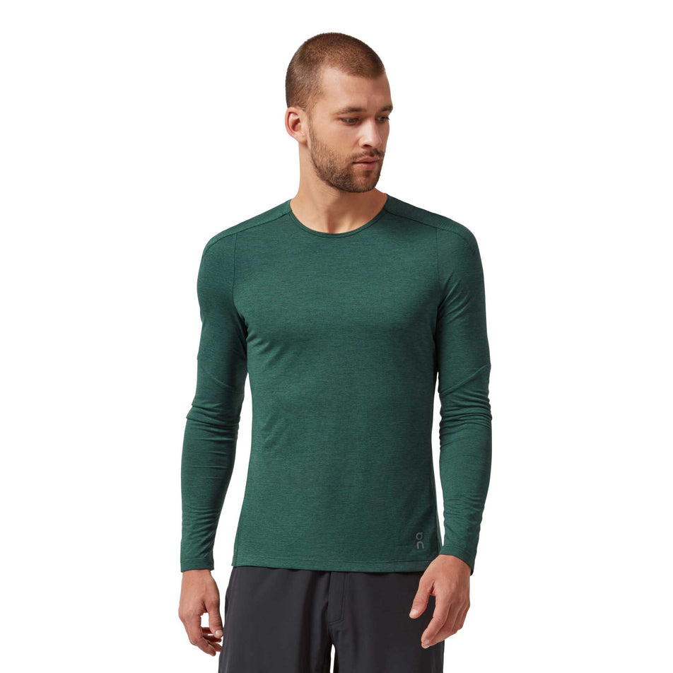 Front view of men's on performance l/s t-shirt (6993365991586)