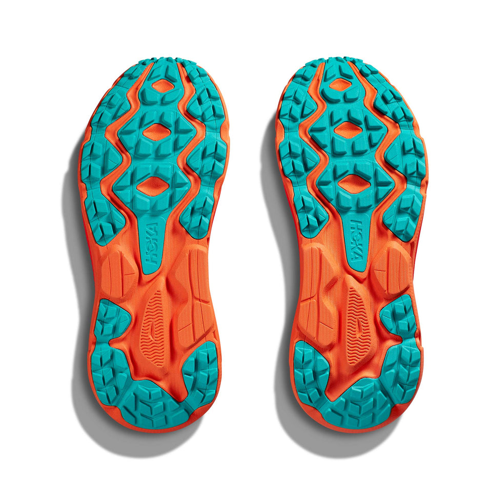 The outsoles on a pair of men's Hoka Challenger ATR 7 Running Shoes (7705920110754)