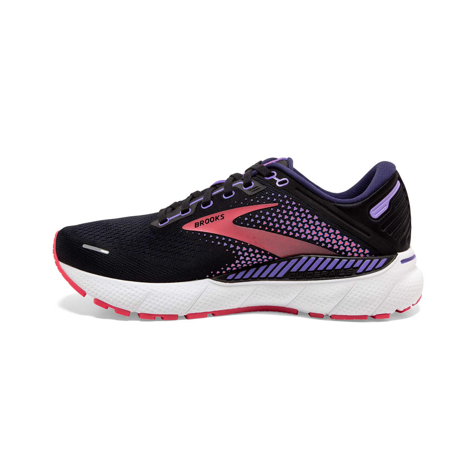 Medial view of women's brooks adrenaline gts 22 1d running shoes (7231641649314)