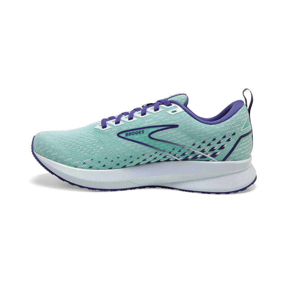 Medial view of women's brooks levitate 5 running shoes (6884665196706)