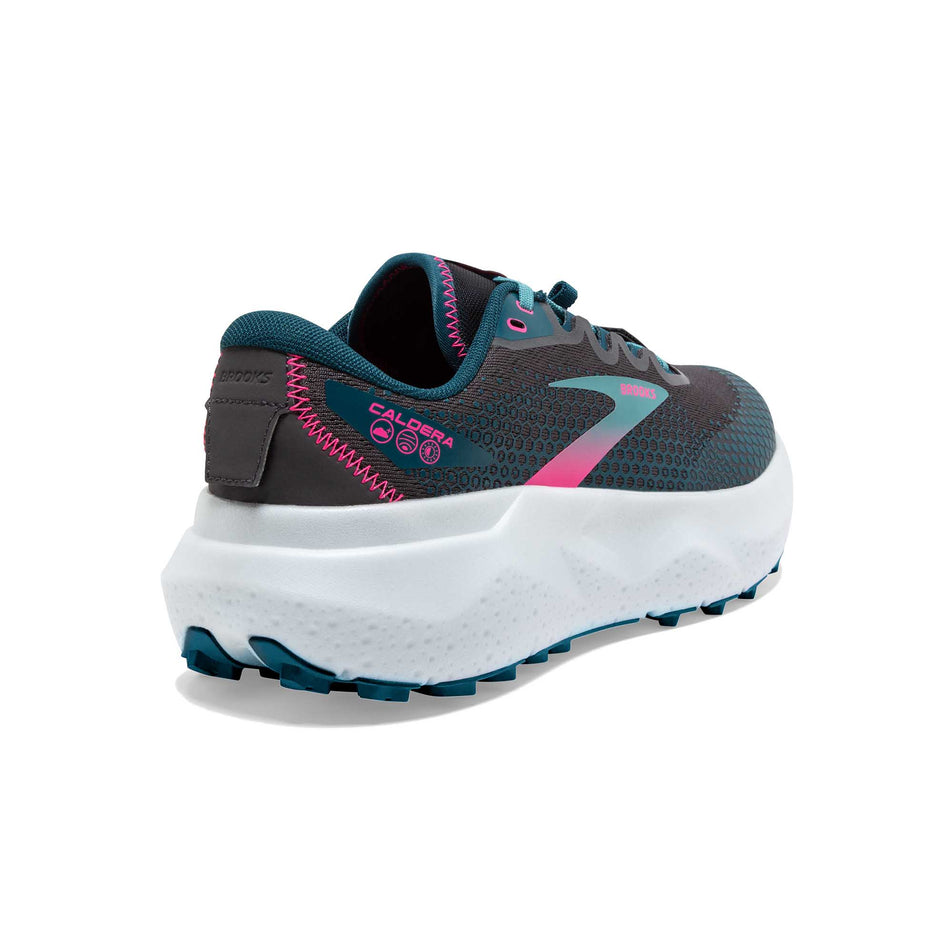 Posterior view of women's brooks caldera 6 running shoes (7271734542498)