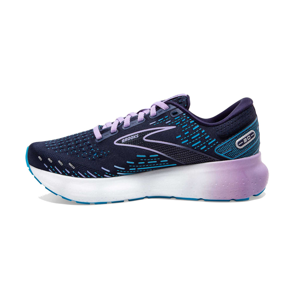 Medial view of women's brooks glycerin 20 running shoes (7297968930978)