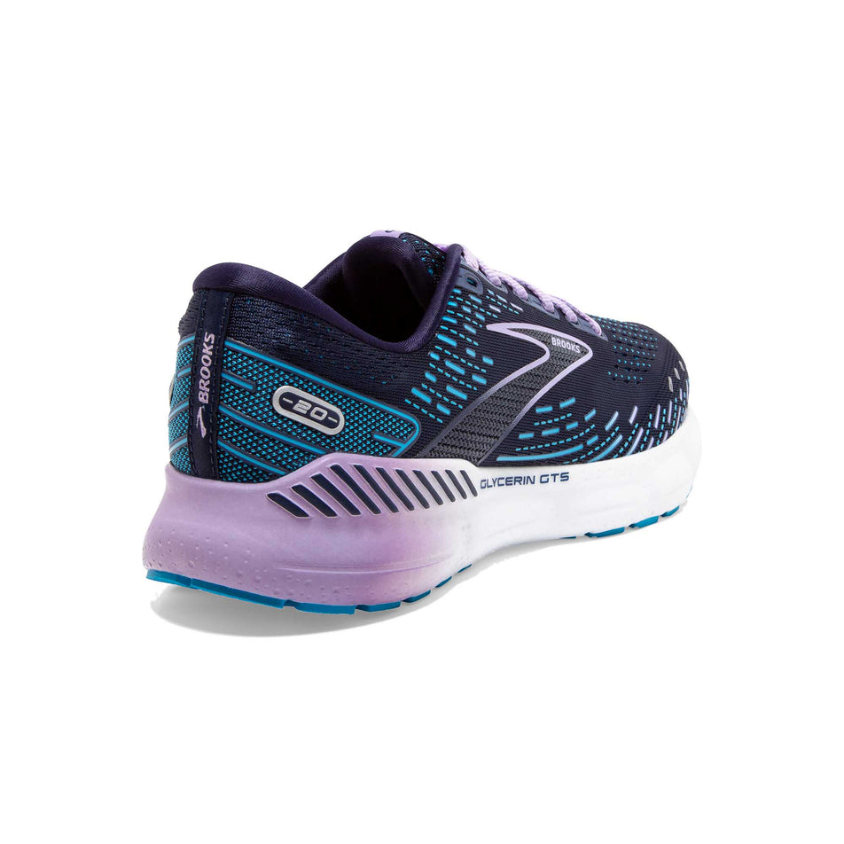 Posterior view of women's brooks glycerin gts 20 running shoes (7297979547810)