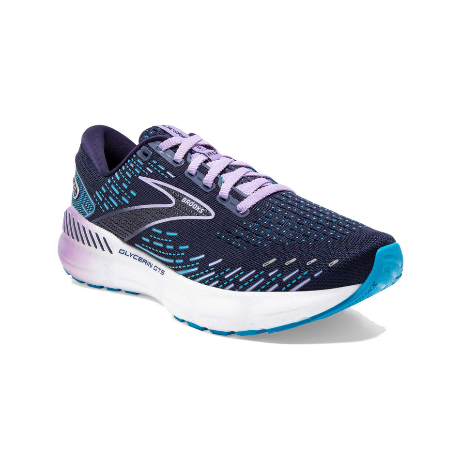 Anterior view of women's brooks glycerin gts 20 running shoes (7297979547810)