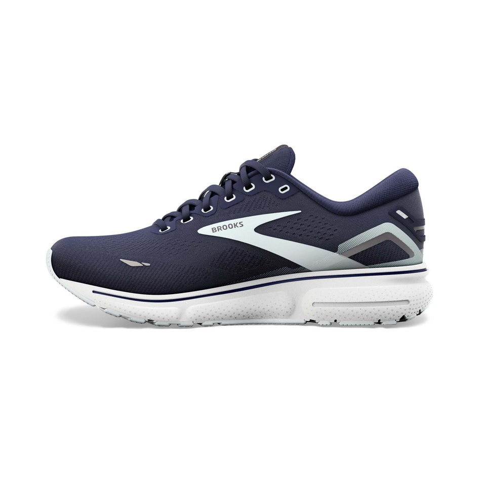 Right shoe medial view of Brooks Women's Ghost 15 1D Running Shoes in blue (7705973653666)