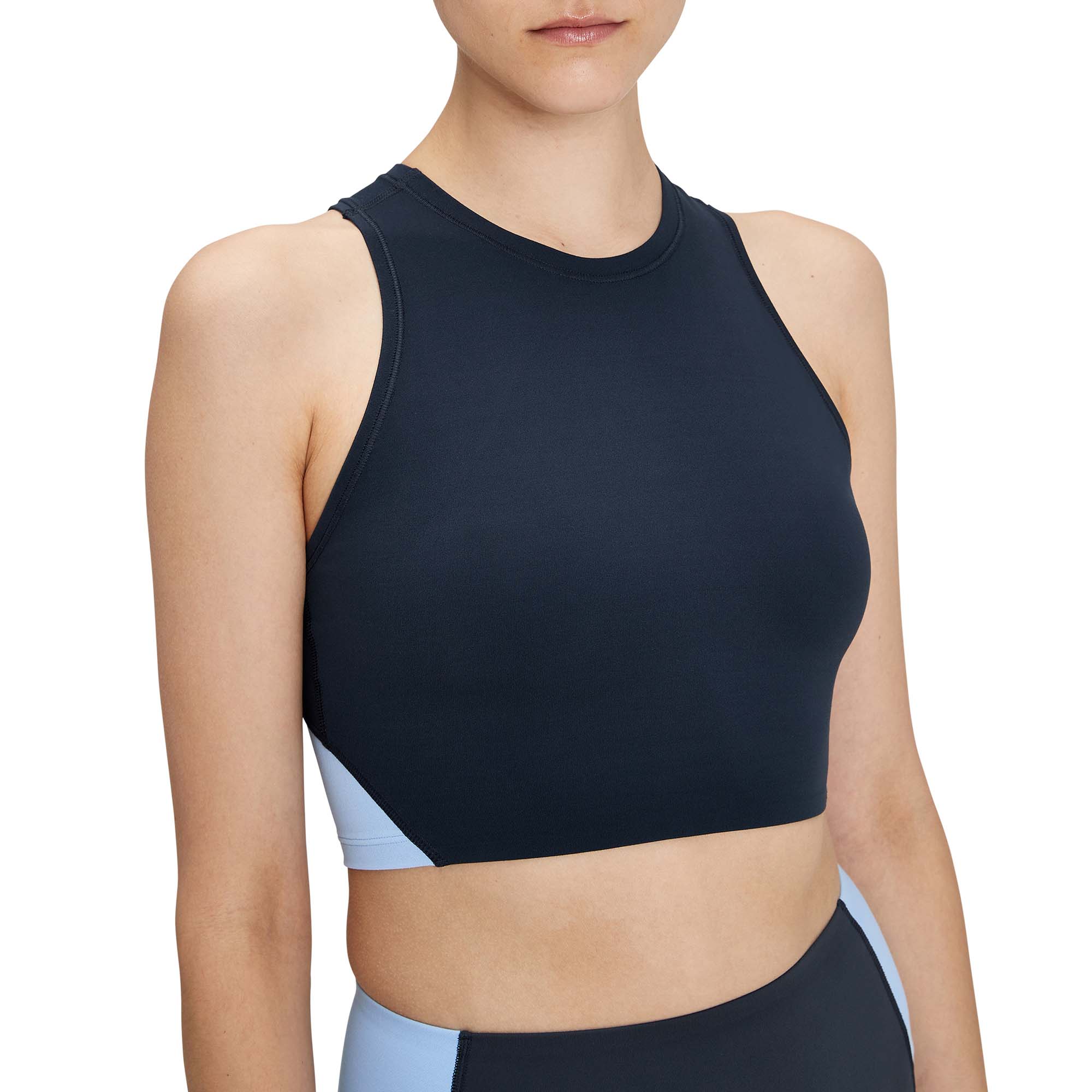 navy sports top womens