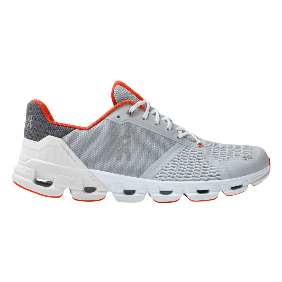 Lateral view of men's on cloudflyer running shoes (7317894168738)