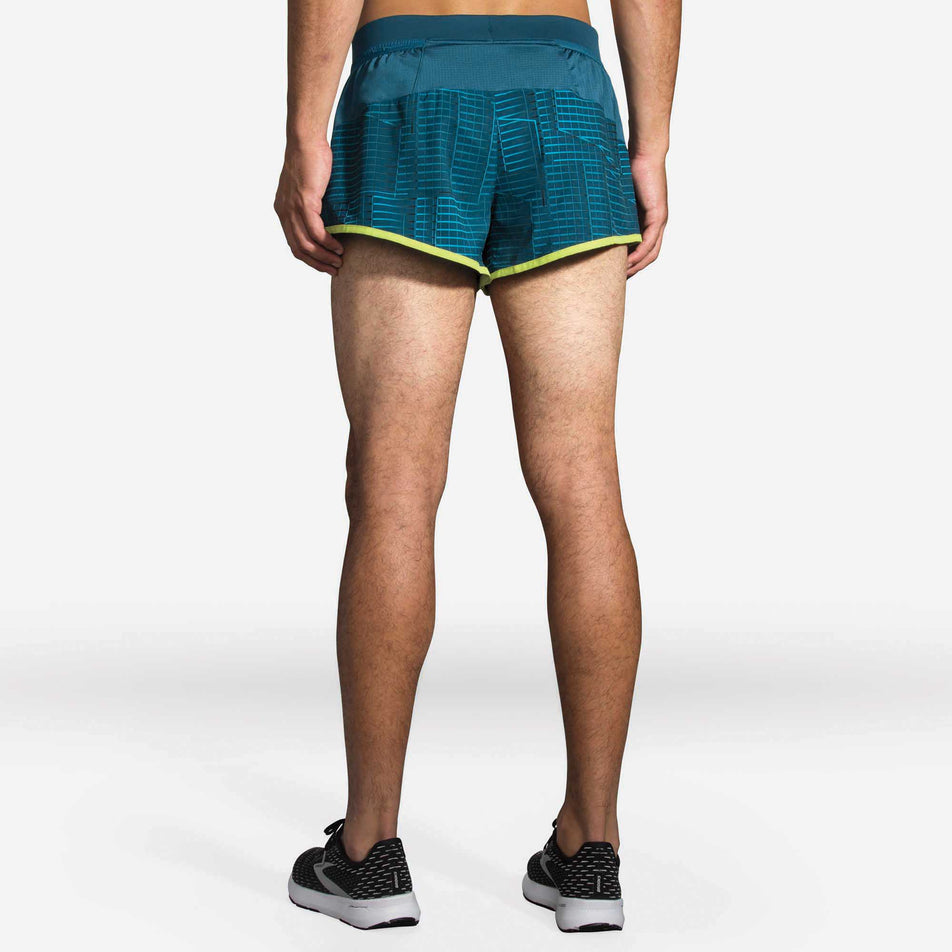 Back view of Brooks Sherpa 3 Inch Men's Split Shorts  (6913667072162)