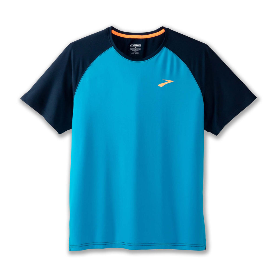 Front of a Brooks Men's Atmosphere Short Sleeve 2.0 T-Shirt  (7778559885474)