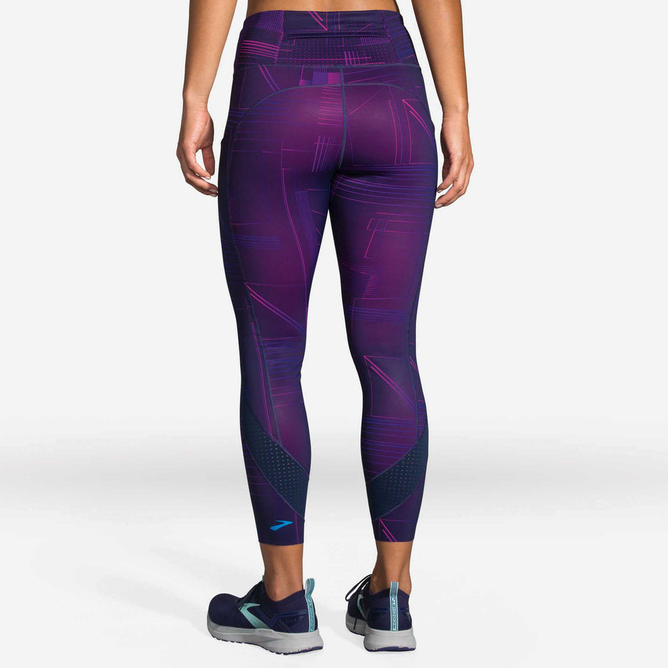 Back view of Brooks Method 7/8 Tights, Women's Running Tights  (6913695875234)