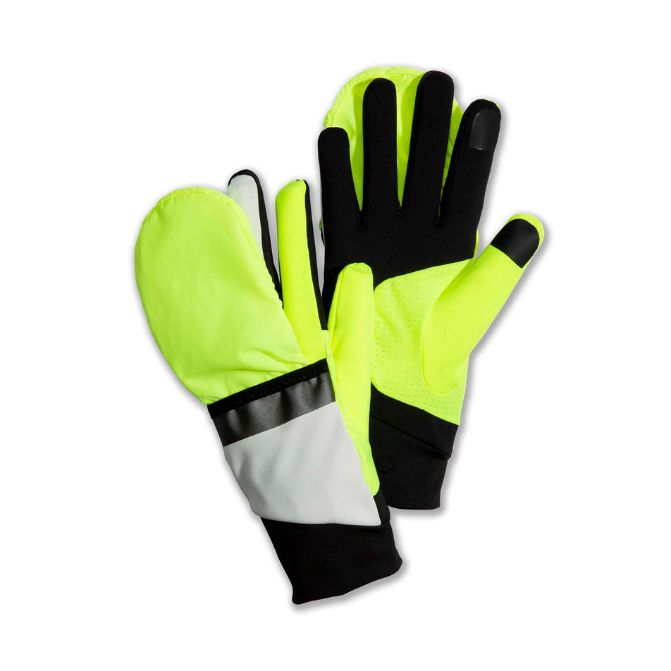 Front view of unisex brooks draft hybrid gloves (7012891721890)