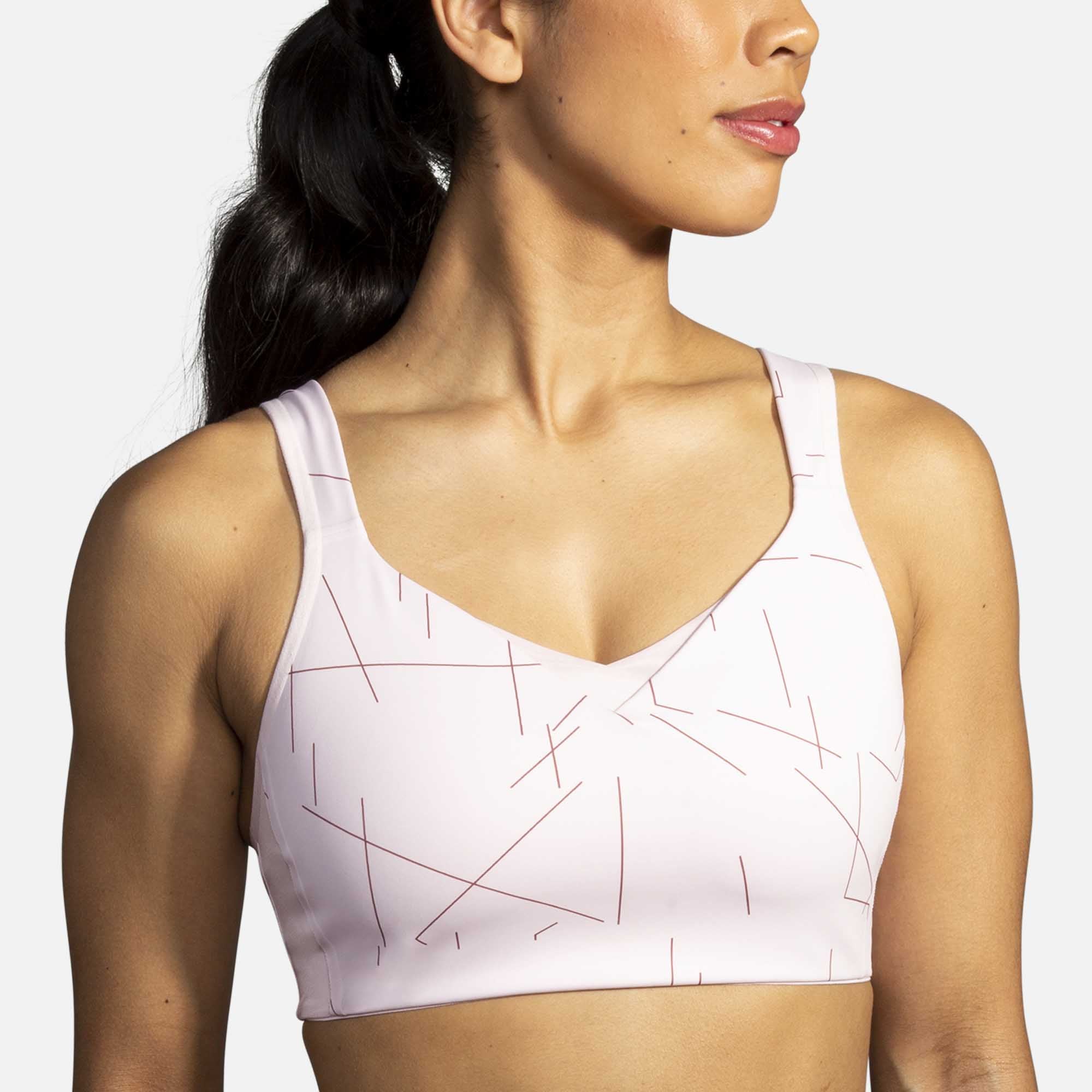 Brooks Women's Drive Convertible Run Bra - Pink