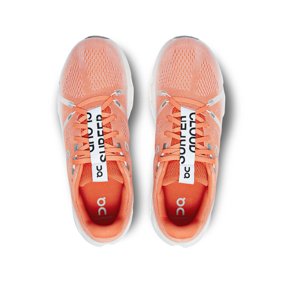The uppers on a pair of men's On Cloudsurfer Running Shoes (7838489804962)