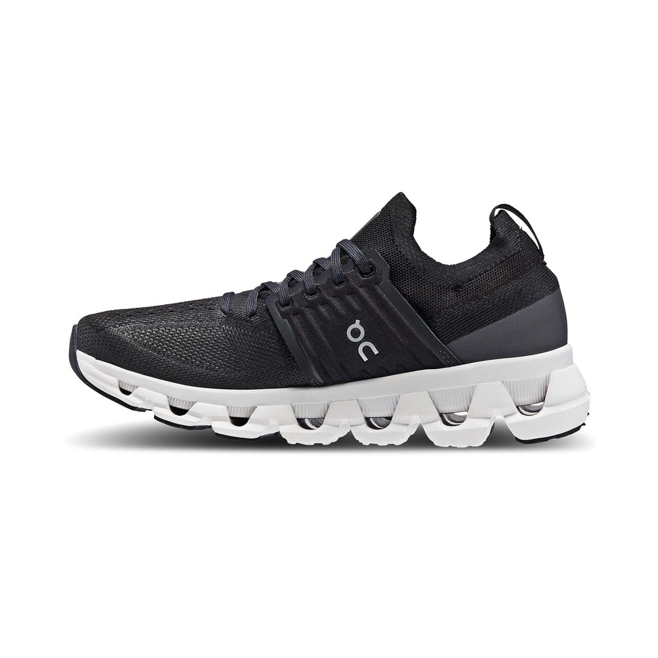 Medial side of the right shoe from a pair of men's On Cloudswift 3 Running Shoes  (7838474895522)