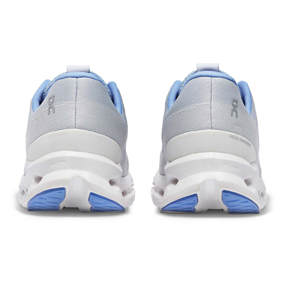 The heel units on a pair of women's On Cloudsurfer Running Shoes (7838525849762)