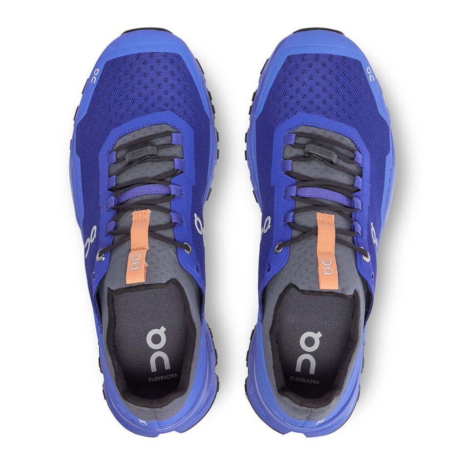 Pair upper view of On Men's Cloudultra Running Shoes in blue (7672492064930)