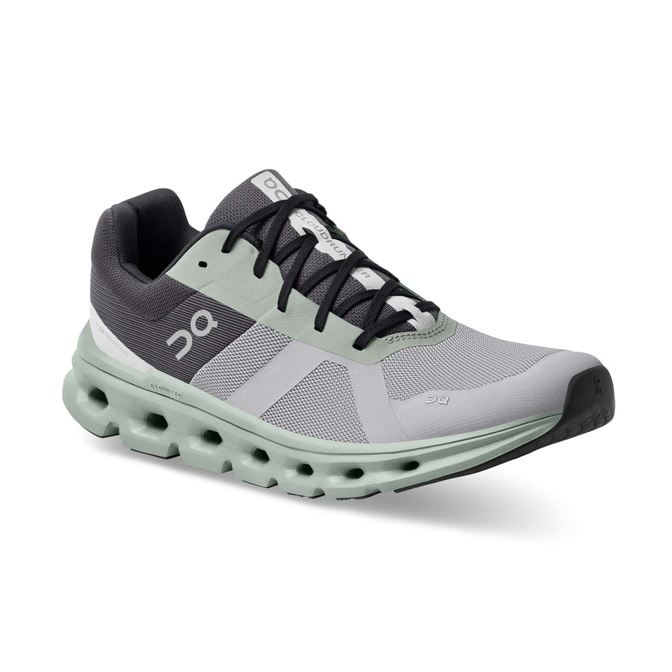 Anterior view of men's on cloudrunner running shoes (7317915599010)