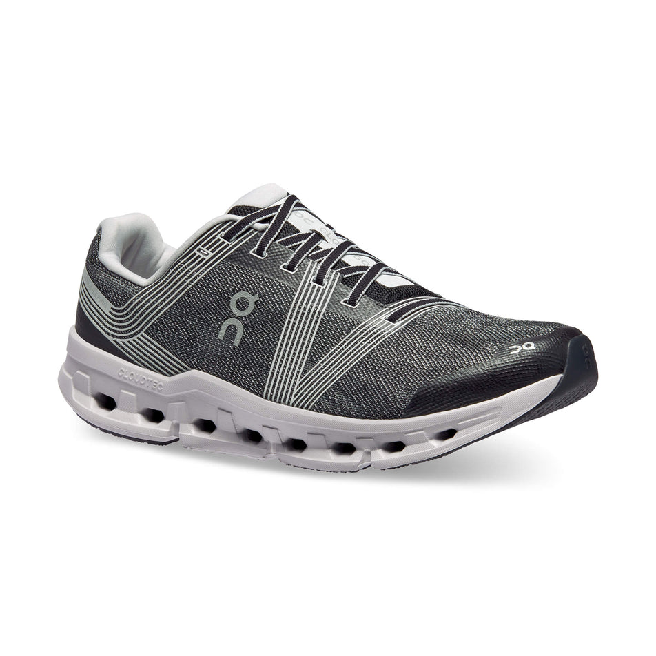 Anterior angled view of men's On Cloudgo Running Shoes in Black (7525313577122)