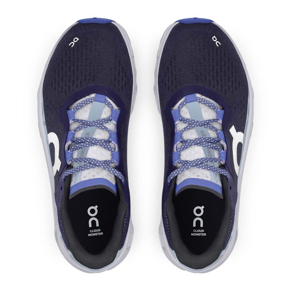 Upper view of women's on cloudmonster running shoes (7319074635938)