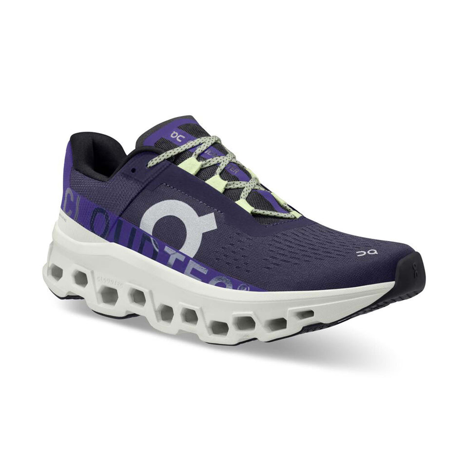 Anterior angled view of men's on cloudmonster running shoes (7319046357154)