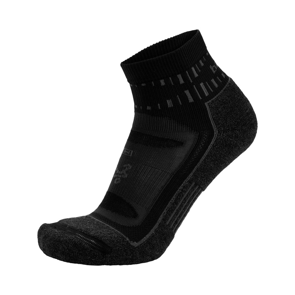 Lateral side of the left sock from a pair of unisex Balega Blister Resist Quarter Running Socks (7784852390050)