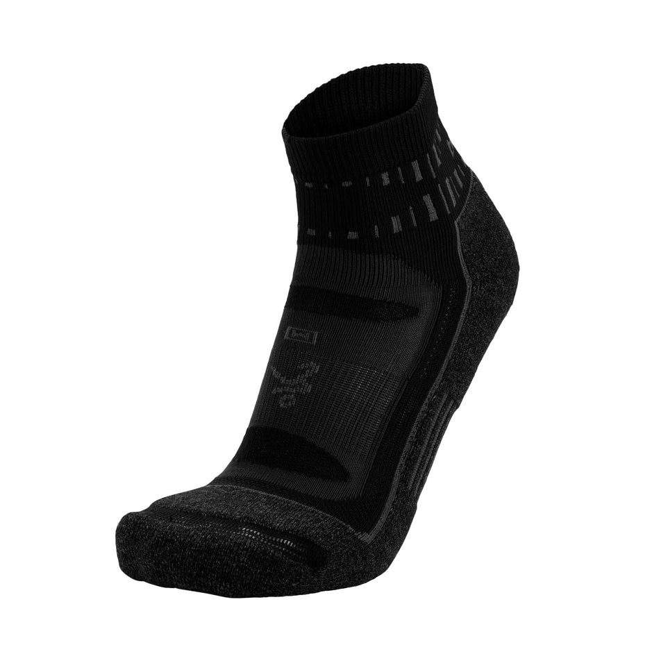 The left sock from a pair of unisex Balega Blister Resist Quarter Running Socks (7784852390050)